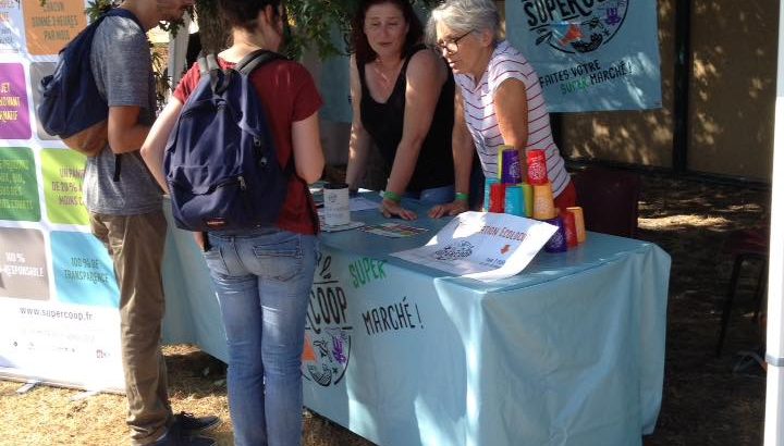 Stand de Supercoop à l'Effet Papillon de Martignas-sur-Jalles