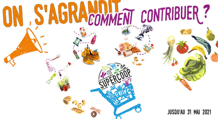 Illustration comment contribuer à l'agrandissement de Supercoop ?